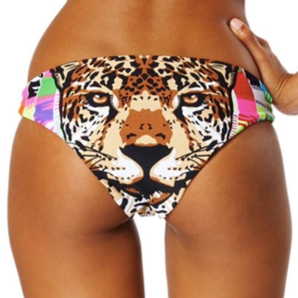 Mara Hoffman Vibrant Animal Print Bikini Bottom